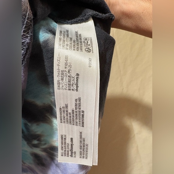 Disney Haunted Mansion Tie-Dye Long Sleeve Shirt - Black, Blue & Purple Size XL - Picture 9 of 11